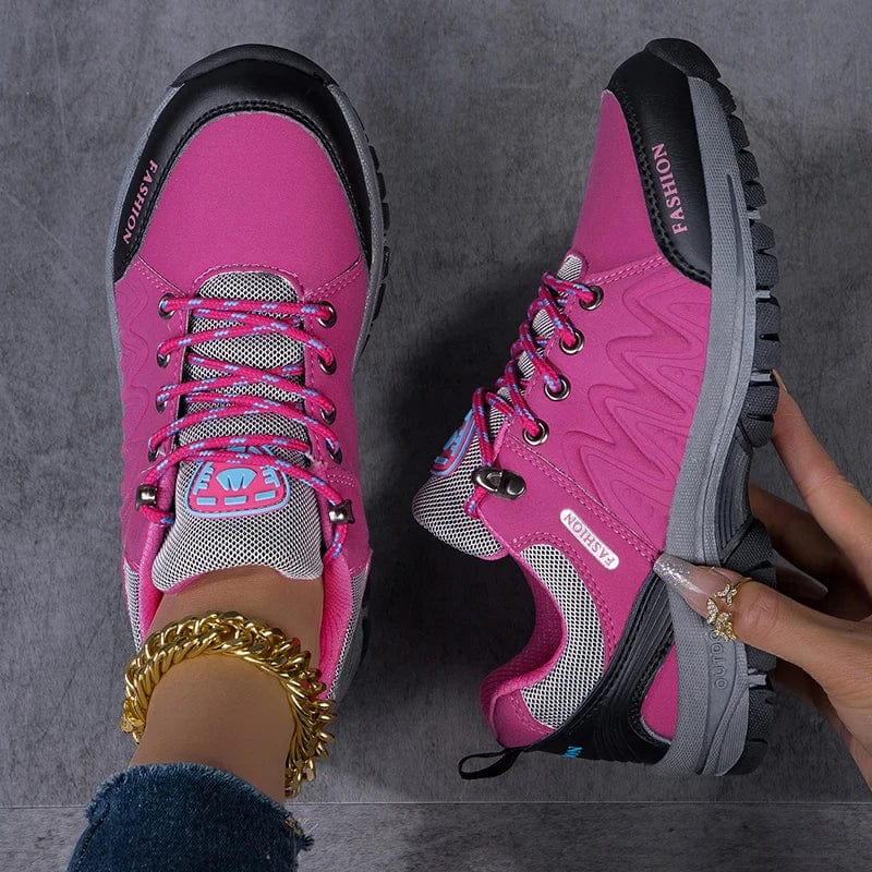 Women's waterproof hiking shoes by SHOWLU FASHION STORE, non-slip outdoor walking sneakers with sturdy soles and comfortable fit.