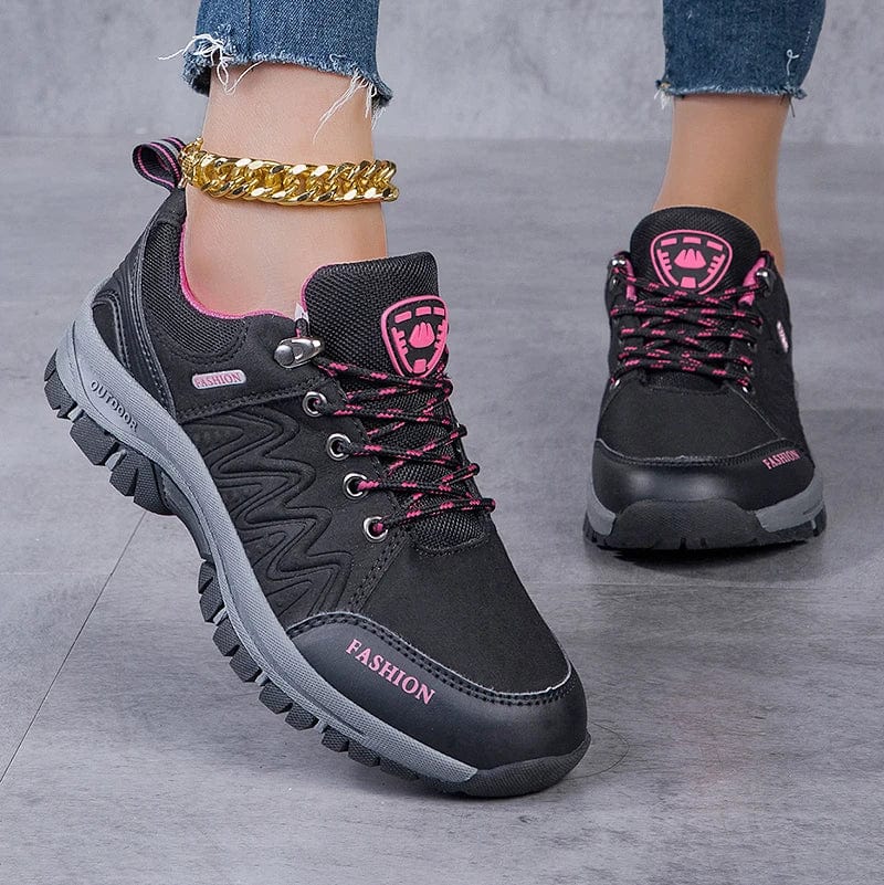 Women's waterproof hiking shoes by SHOWLU FASHION STORE, non-slip outdoor walking sneakers with sturdy soles and comfortable fit.