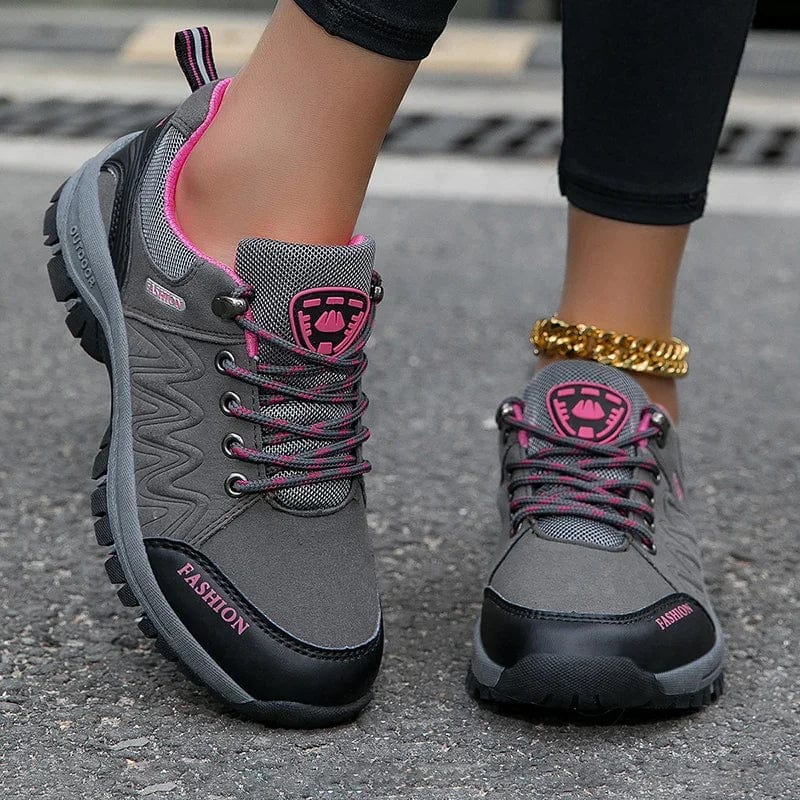 Women’s waterproof hiking shoes by SHOWLU FASHION STORE, non-slip outdoor walking sneakers with rugged soles and comfortable fit.