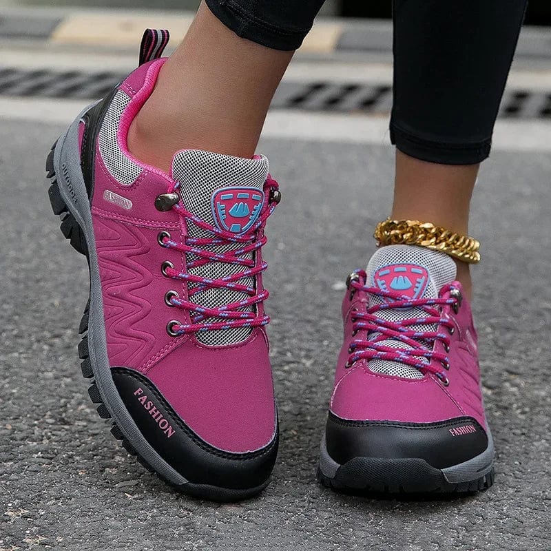 Women's waterproof hiking shoes by SHOWLU FASHION STORE, non-slip outdoor walking sneakers with rugged soles and comfortable fit.