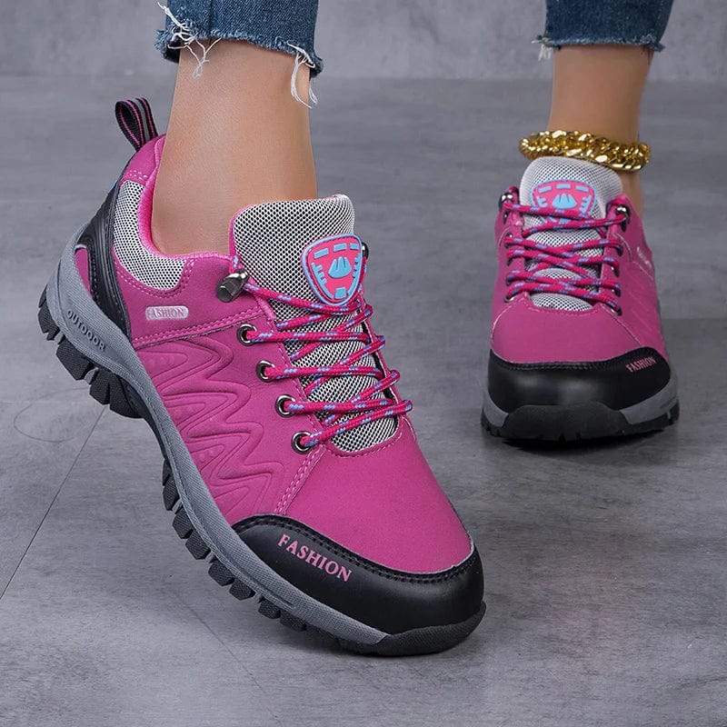 Women's waterproof hiking shoes by SHOWLU FASHION STORE, non-slip outdoor walking sneakers with durable grip and comfortable fit.