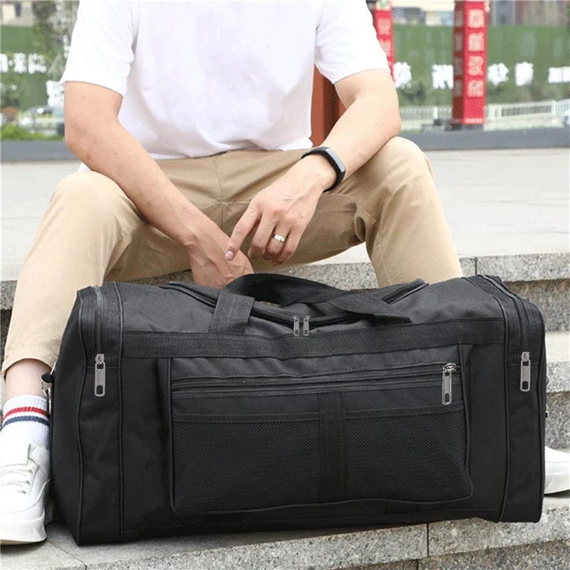 Women Men Nylon Travel Duffel Bag Carry On Luggage Bag Men Tote Large Capacity Weekender Gym Sport Holdall Overnight Bag Pouches - SHOWLU FASHION STORE