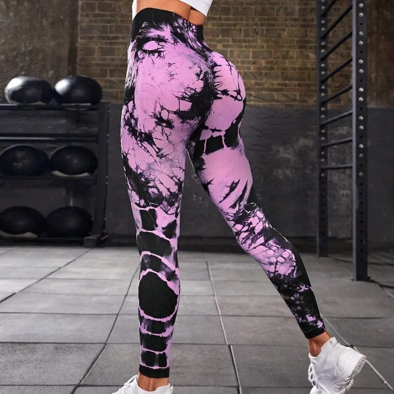 Women wearing MEHEOL leopard print seamless high waist leggings with a lifting fit, ideal for fitness and gym workouts.