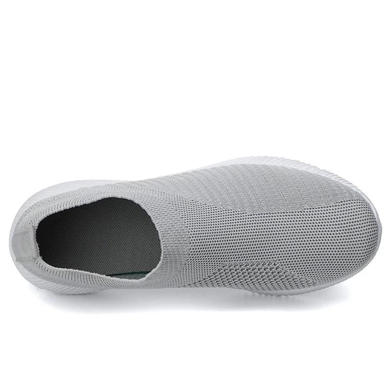 Women’s slip-on vulcanized sneakers by SHOWLU FASHION STORE, cotton fabric walking flats, high-quality casual women’s loafers size 42.