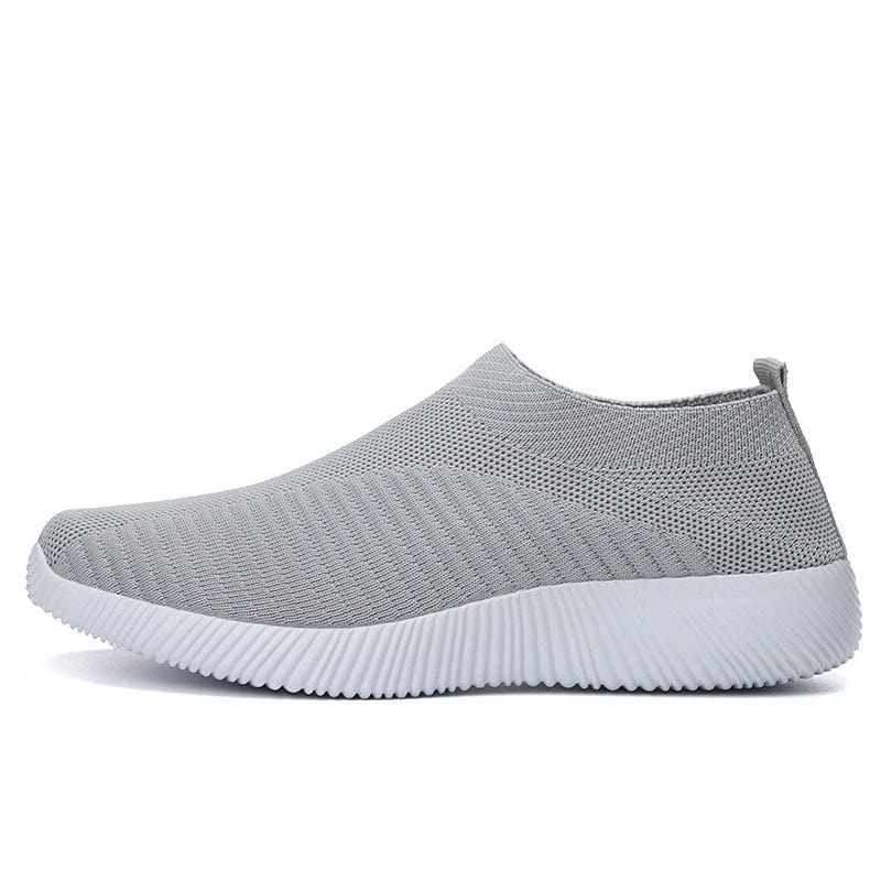 LIZUXIE Women's slip-on vulcanized sneakers in cotton fabric, casual walking flats with comfortable flat sole and stylish design