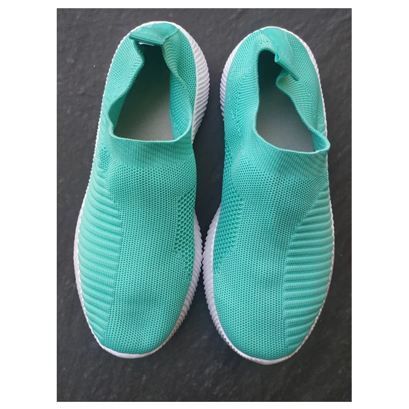Women's slip-on vulcanized sneakers by LIZUXIE, cotton fabric walking flats, stylish and comfortable for everyday wear.
