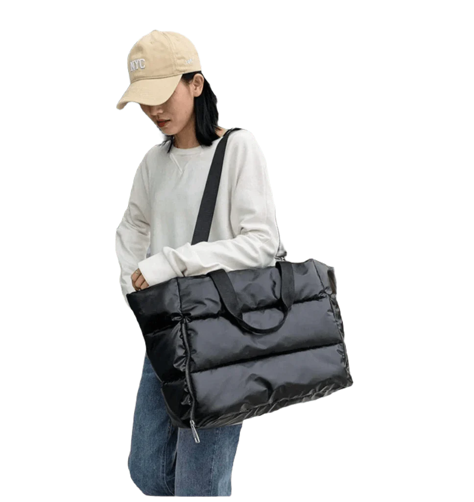 Showlu Women's Oxford Yoga Gym Bag with large capacity, on one shoulder, suitable for travel and fitness activities.