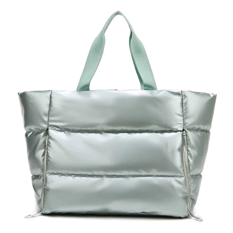 Showlu Women's Oxford Yoga Gym Bag with large capacity, stylish travel satchel for fitness, yoga, and everyday use.
