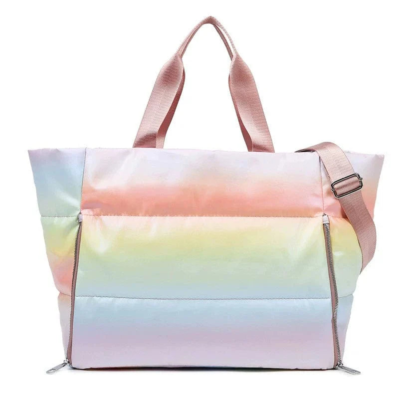 Showlu Women's Oxford Yoga Gym Bag with large capacity, featuring a stylish travel satchel design and shoulder strap for easy carrying.