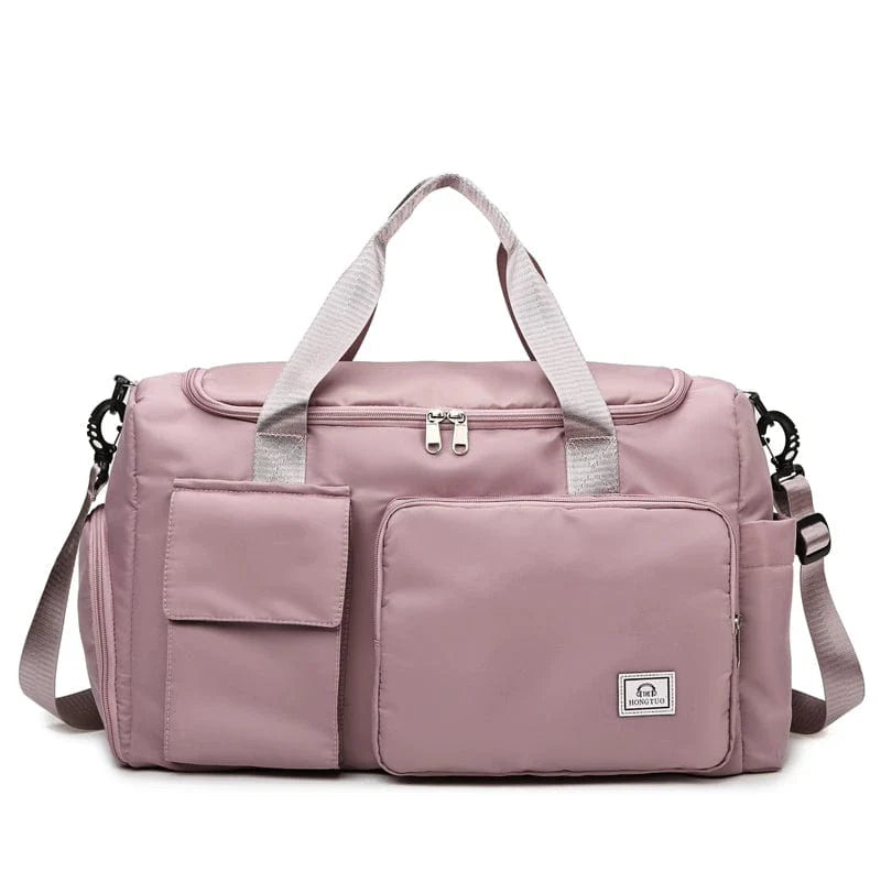 Large capacity North Tide Oxford travel bag for women, lightweight, folding design, ideal for outdoor trips, shopping, and travel.