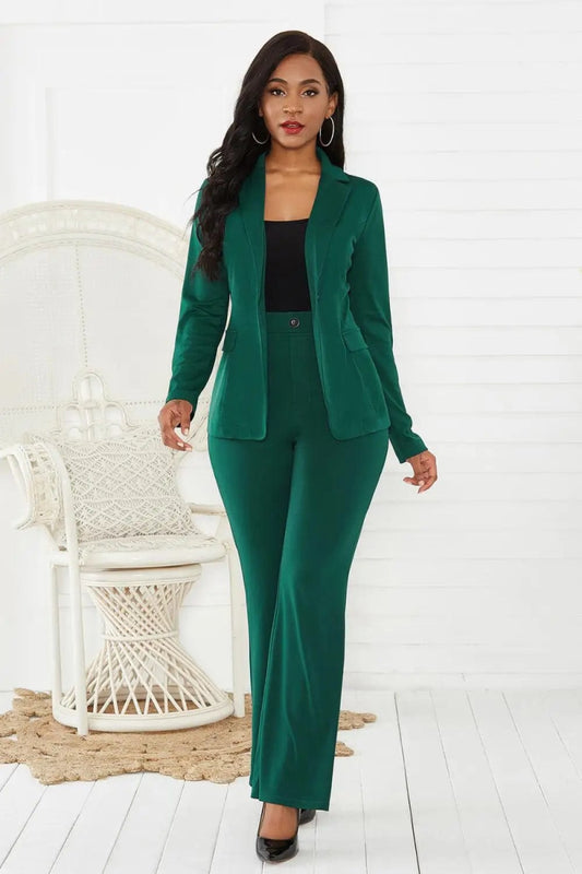 women's suit office two piece set long sleeve suit pants 2 piece set female winter two pieces sets office female - SHOWLU FASHION STORE