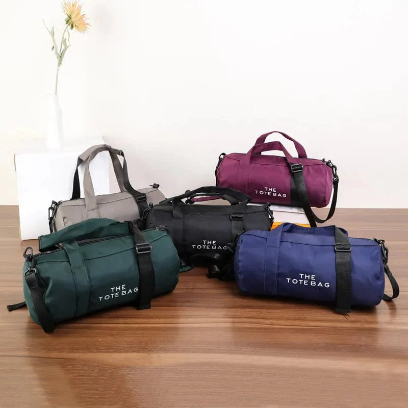 Showlu Women's Nylon Gym Bag, mini yoga and travel duffle with shoulder strap, stylish outdoor fitness and weekend tote.