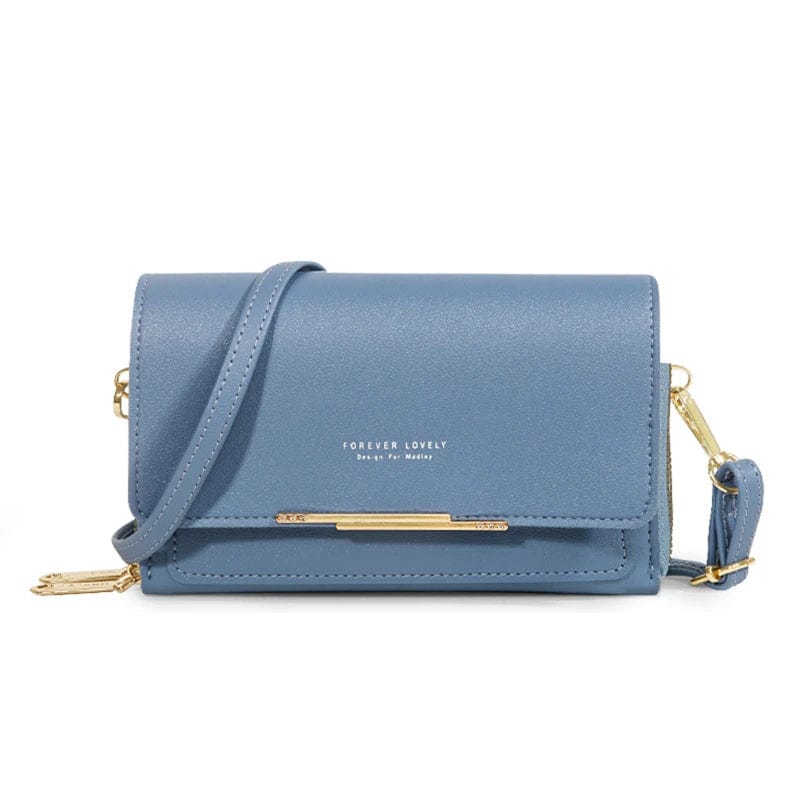 Showlu Women's PU leather wallet with large capacity, multi-card slots, casual shoulder bag design, suitable for mobile phone storage.