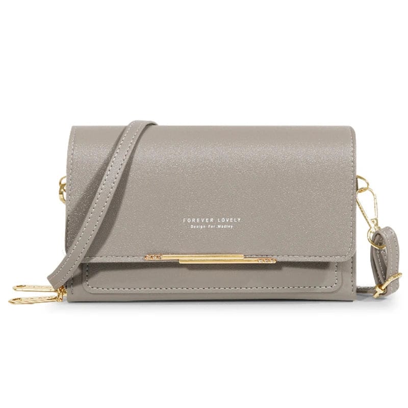 Showlu Women's PU leather wallet with large capacity, multi-card slots, casual shoulder bag design, suitable for carrying mobile phones.