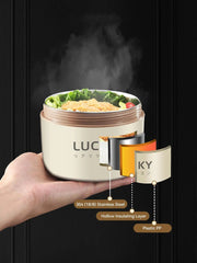 WORTHBUY 304 Stainless Steel Lunch Box Portable Leak Proof Food Container For Student Microwave Insulated Bento Box With Handle - SHOWLU FASHION STORE