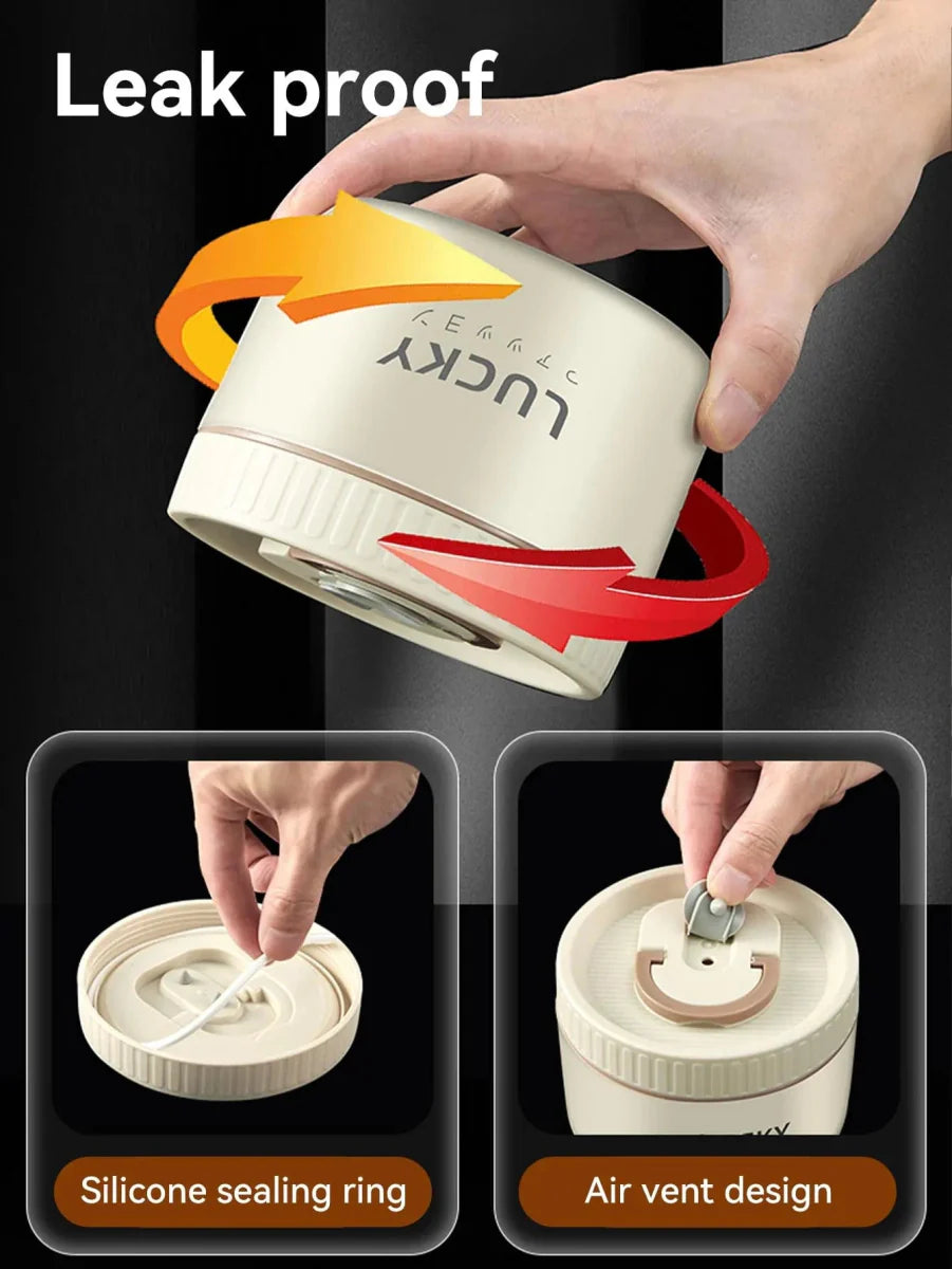 WORTHBUY insulated bento lunch box by Showlu Fashion Store with stainless steel food container, microwave-safe, portable, and stackable.