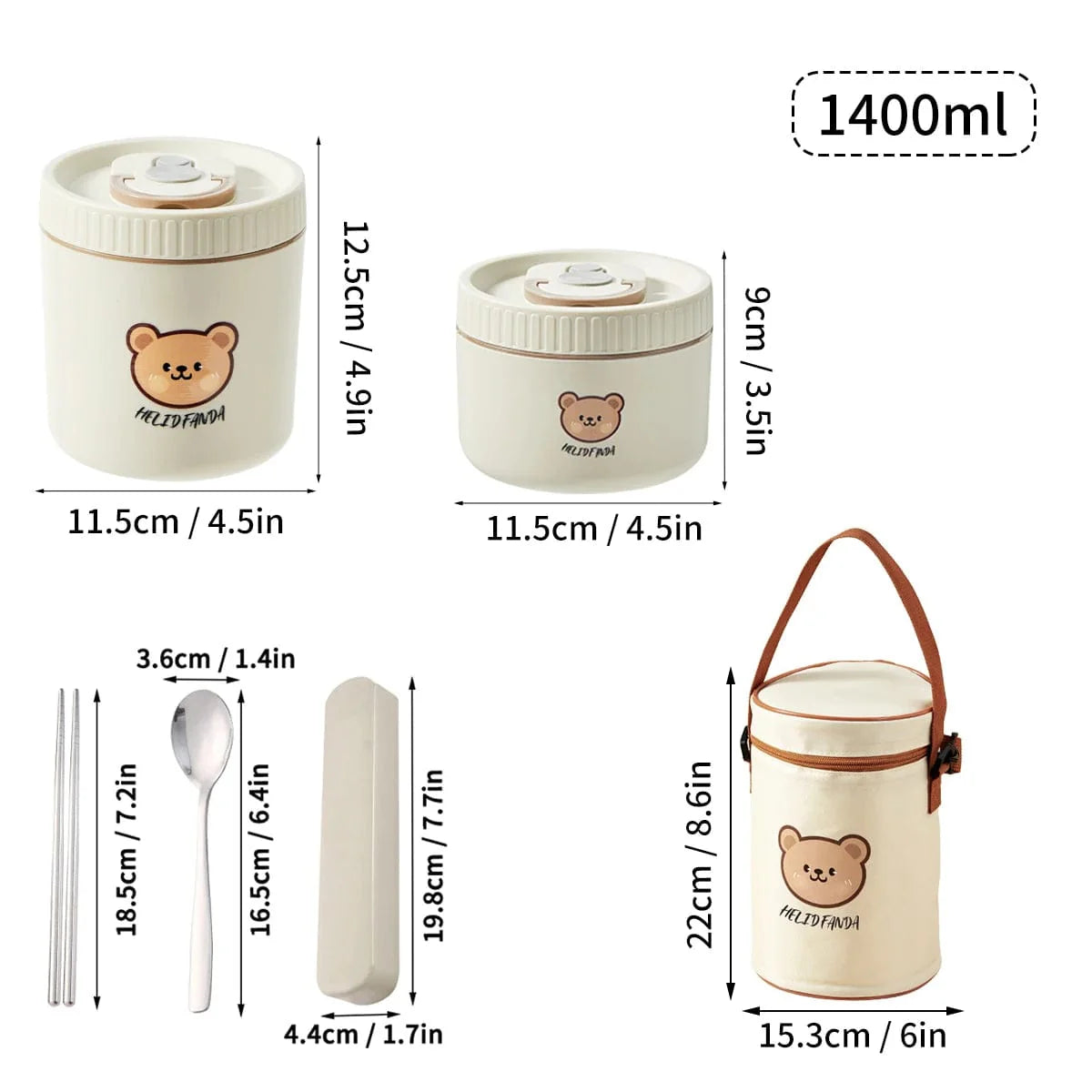 WORTHBUY 304 stainless steel thermal bento box with leak-proof design, microwave-safe insulated lunch container for salads and food.
