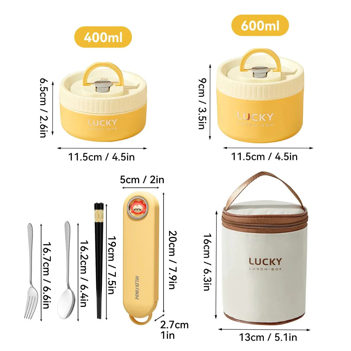 WORTHBUY 304 stainless steel insulated bento box with leak-proof lid, portable thermal food container for lunch or soup.