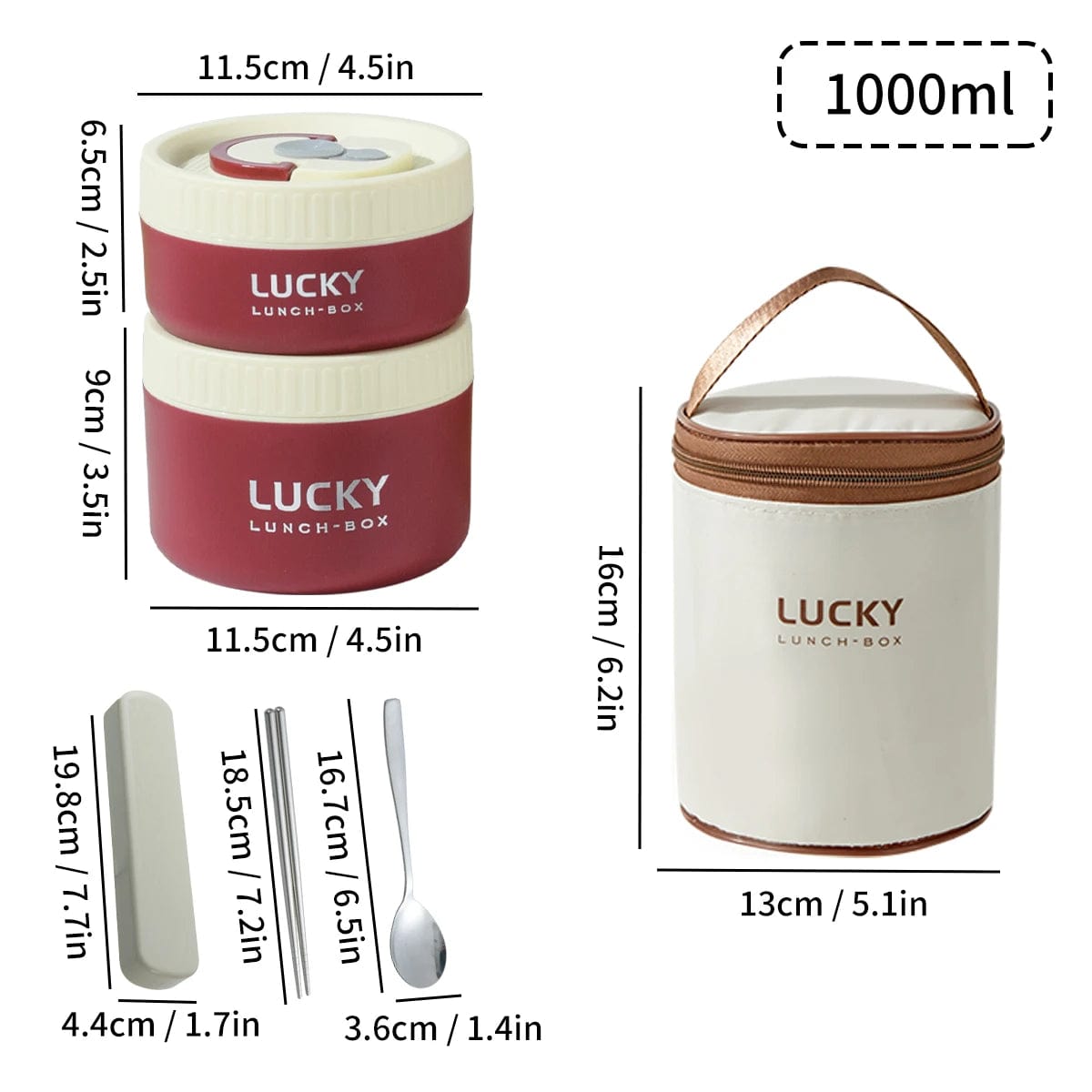 WORTHBUY Sealed Lunch Box 304 Stainless Steel Insulated Bento Box Portable Leak Proof Thermal Food Container Microwave Soup Jar - SHOWLU FASHION STORE