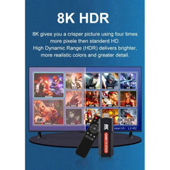 X2 Smart Game Stick Android 12 Amlogic S905 Dual Controller Retro Game Consoles HD 8K Dual WiFi 4G 5G N64 GBA 64GB 10000 Game - SHOWLU FASHION STORE