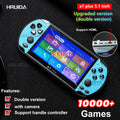 X7 Plus 5.1-inch handheld game console with HD screen, portable design, and 10,000+ games for gaming and media playback