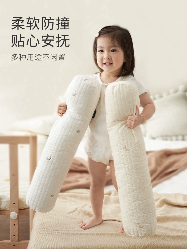 Jessie Bei baby crib bumper by SHOWLU FASHION STORE, soft cylindrical bed pillow with anti-collision design for safe infant sleep.