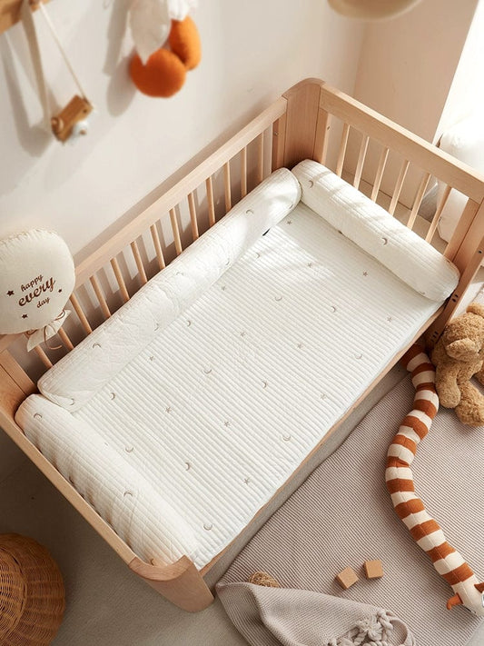 Yesibei Crib Bed Circumference Anti - Collision Soft Bag Baby Side Sleeping Comfort Cylindrical Pillow Kids Bench Bed Backup Fence - SHOWLU FASHION STORE