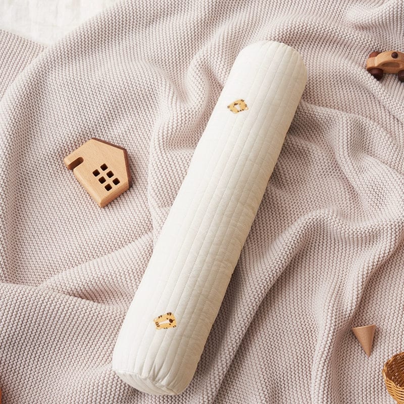 Jessie Bei Baby Crib Bumper by SHOWLU FASHION STORE, soft cylindrical anti-collision pillow for baby’s bed and sleeping safety.