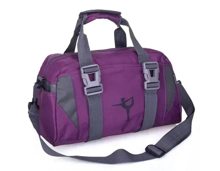 Showlu Fashion waterproof nylon yoga fitness bag with shoulder strap, ideal for women's travel, gym, and sports activities.