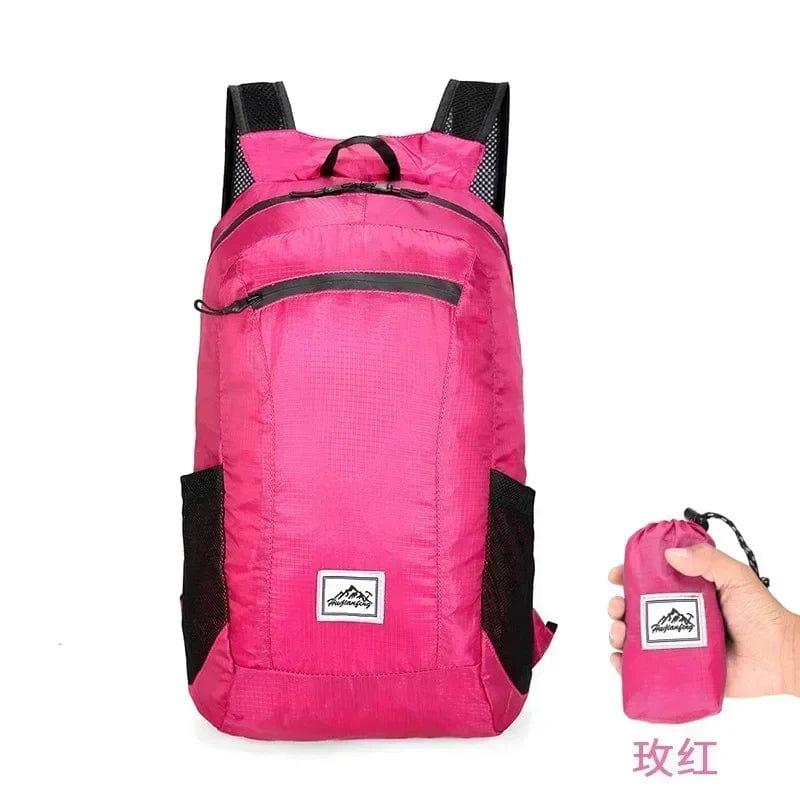 Showlu Fashion waterproof nylon yoga fitness bag with shoulder strap, designed for women’s travel, gym, and sports activities.