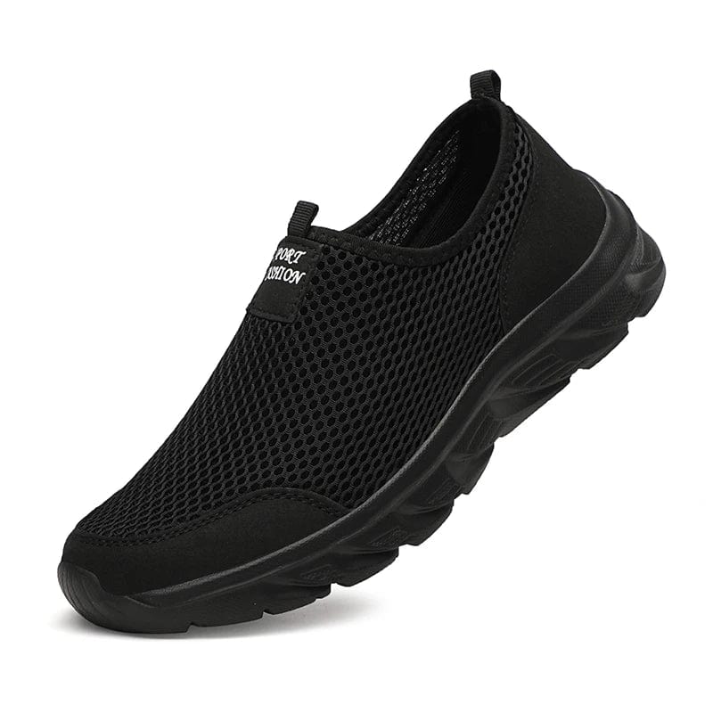 Mens YRZL Mesh Running Shoes by SHOWLU FASHION STORE, lightweight breathable slip-on sneakers for sports and summer wear.