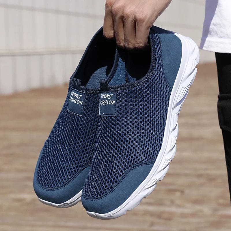 Yingruizhi Men's Mesh Running Shoes by SHOWLU FASHION STORE, lightweight breathable slip-on sneakers, summer sports footwear for men