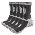 YUEDGE men's hiking socks with moisture-wicking cotton, cushioned support, and breathable crew design for outdoor comfort