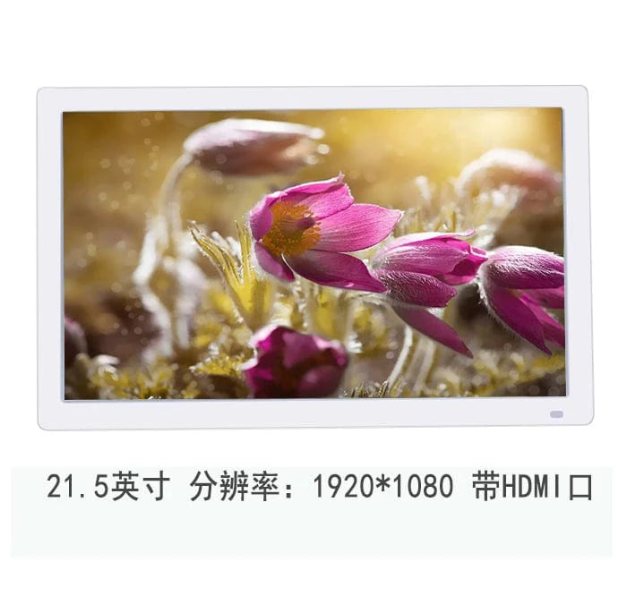 Yunzhixing 10-inch IPS digital photo frame displaying colorful photos on a sleek electronic photo album with HD screen and HDMI port.