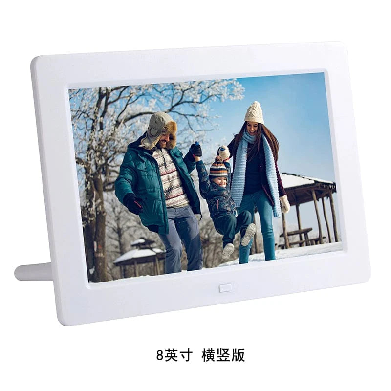 Yunzhixing 17-inch digital photo frame with HD display, ultra-thin design, suitable for displaying photos and videos vertically or horizontally.