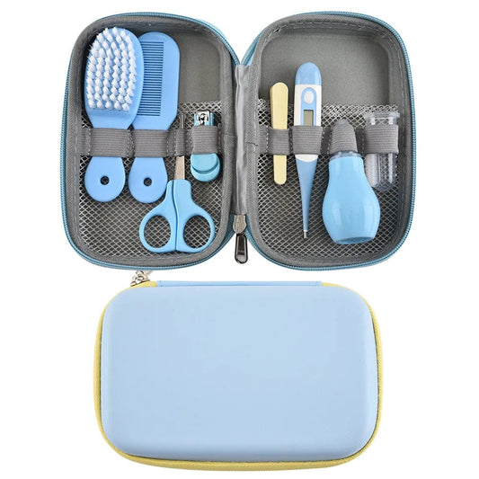 8pcs deluxe baby nail cutter Infant health care kit Baby Grooming Kits baby nail clippers set - SHOWLU FASHION STORE