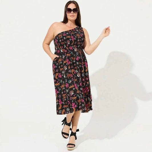 Elegant Off - Shoulder B53 Dress - SHOWLU FASHION STORE