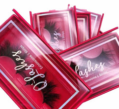 NEW false eyelashes fluffy russian lashes3d wholesale vendor color 25mm 5d mink eyelashes full strip lashes - SHOWLU FASHION STORE
