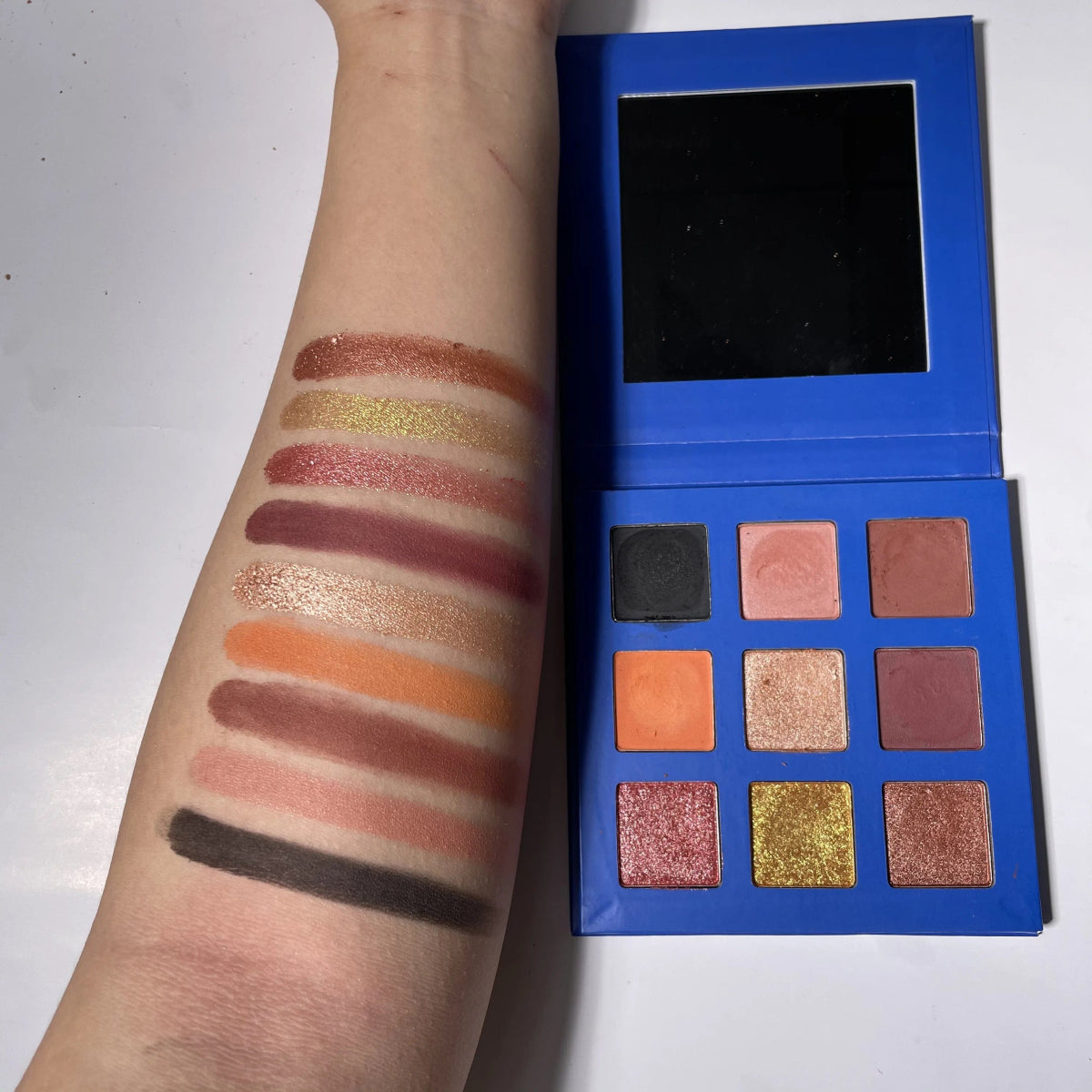 Private Label Empty Cardboard 9 Colors Cruelty Free High Pigment Shimmer Matte Eyeshadow Palette - SHOWLU FASHION STORE