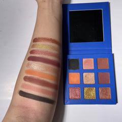 Private Label Empty Cardboard 9 Colors Cruelty Free High Pigment Shimmer Matte Eyeshadow Palette - SHOWLU FASHION STORE