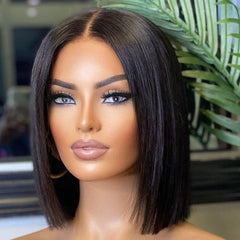 Showlu Fashion Store 0 8inches / China / 4x1BOB 13x5x2 Straight BOB Wigs for Women Pre Plucked T Part Lace Wigs Brazilian Lace Wig Human Hair Wig Perruque Cheveux Humains