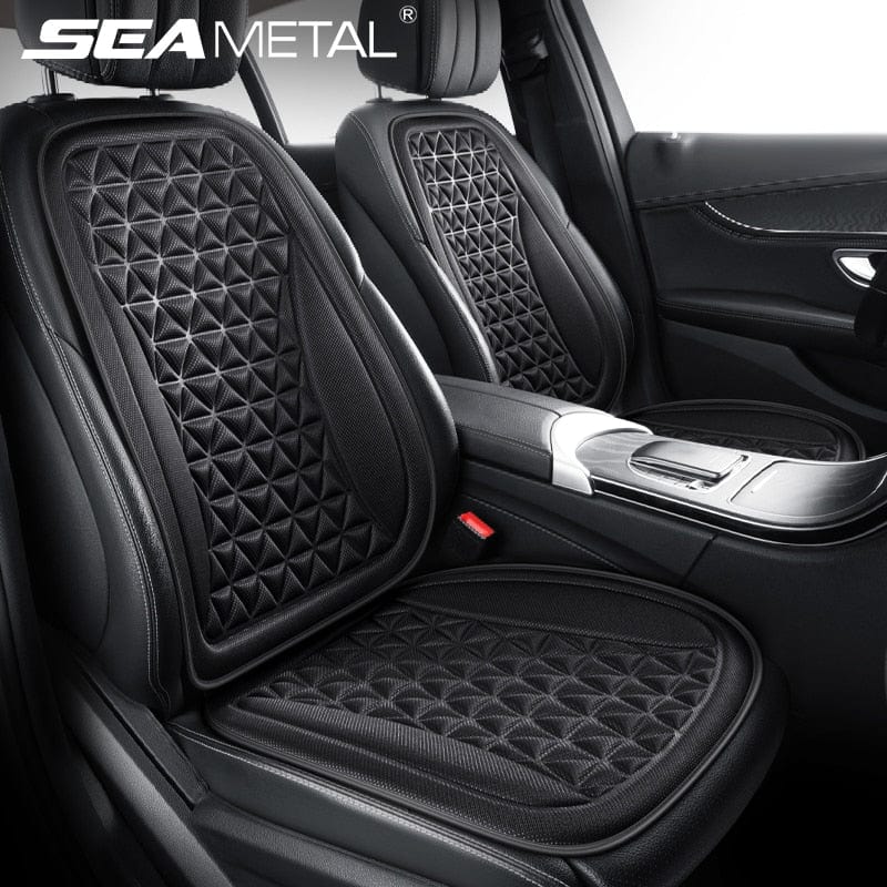 Showlu Fashion Store 0 Black front 1 set 3D Breathable Car Seat Cover Summer Car Seat Cushion Convex Design for Heat Dissipation Sweatproof Universal Auto Chair Mat Pad