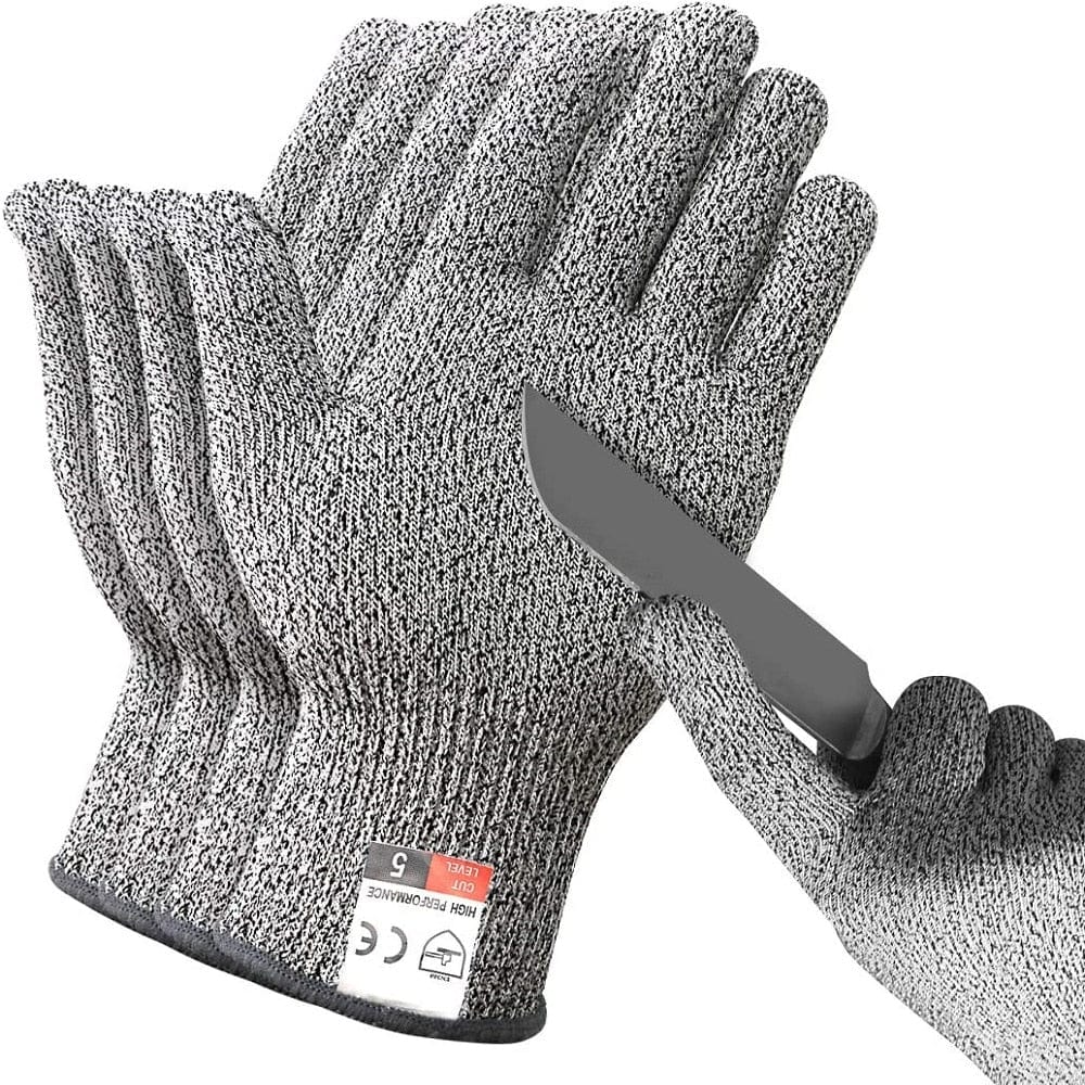 Showlu Fashion Store 0 HPPE Level 5 Safety Anti Cut Gloves High-strength Industry Kitchen Gardening Anti-Scratch Anti-cut Glass Cutting Multi-Purpose