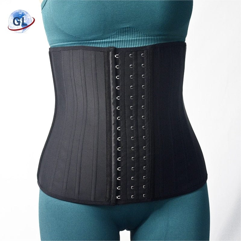 Showlu Fashion Store 0 Latex Shaping Belt Lengthened Buckle Rubber Waist Seal  3-Breasted High-Quality Body  Clothes