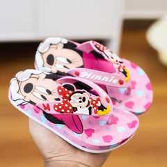 Showlu Fashion Store 0 Pink / 28-29Insole 18.0 cm Disney Children's Slippers Cartoon Flip Flops Princess Sandals Boys' Anti-skid Home Sandals Children's Beach Size 24-35