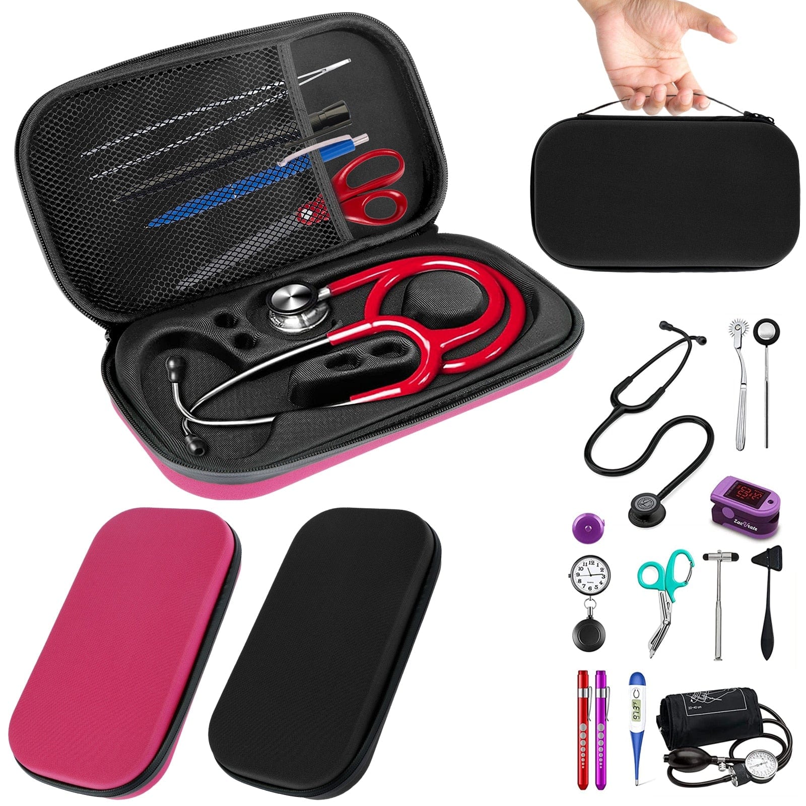 Showlu Fashion Store 0 pink Travel-Friendly Shockproof Stethoscope Case