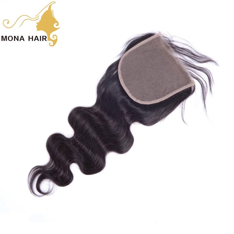  Showlu Fashion Store 12 Inches / Body wave 5x5 closure Mona Wholesale Cuticle Aligned Raw Virgin Hair Weave with Closure Vendors, Remy Human 100% Mink Brazilian Hair Extension Bundles