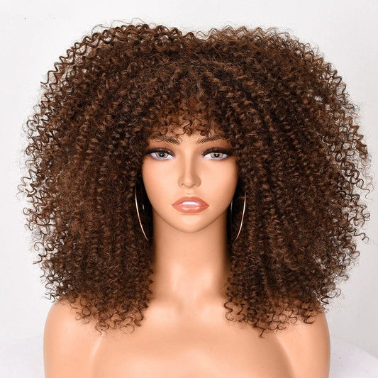 Showlu Fashion Store 50023284 African Fashion Explode Fluffy Curls Hair Wigs Rolls Shorts