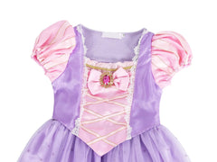 Showlu Fashion Store Carnival Halloween Girls Rapunzel Princess Dress Costume Kids Birthday Cosplay Party Children Fancy Up Sofia Dress with Wig