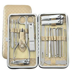  Showlu Fashion Store Custom Stainless Steel Personal Care Nail Scissors Nail Clippers set Cutter  Pedicure Manicure kit